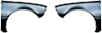 Front, Driver and Passenger Side Fenders