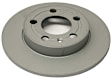 SET-452100124820-2 Rear Brake Disc, Plain Surface, Solid, 239 mm, AWD