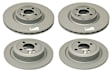 SET-452150348820 Front and Rear Brake Disc, Plain Surface, FWD