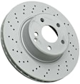 SET-452400360720-2 Front Brake Disc, Cross-Drilled, Vented, 312 mm, RWD