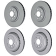 SET-452400364820-A Front and Rear Brake Disc, Plain Surface, Vented, 330 mm