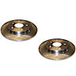 SET-4721677AA-2 Rear Brake Disc, Natural Finish, Plain Surface