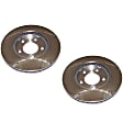 SET-4721820AF-2 Front Brake Disc, Silver, Plain Surface