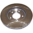 SET-4721820AF-2 Front Brake Disc, Silver, Plain Surface