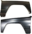 1991 Jeep Cherokee - Front, Driver and Passenger Side Fender, For Models With Antenna and Wheel Opening Molding Holes