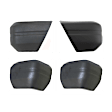 Front and Rear Bumper Ends, Textured, For Models without Tire Mount Holes, Set Of 4