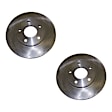 SET-5105513AA-2 Rear Brake Disc, Natural Finish, Plain Surface