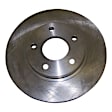 SET-5105513AA-2 Rear Brake Disc, Natural Finish, Plain Surface
