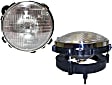 Driver and Passenger Side Halogen Headlight, With bulb(s), OE Replacement