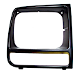 SET-55055136 Driver and Passenger Side Headlight Bezel, Black