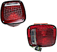 SET-56002134 Driver and Passenger Side Halogen Tail Light, Without bulb(s), OE Replacement
