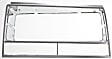 Driver and Passenger Side Headlight Doors, Chrome, Dual Type, with Parking Light Hole