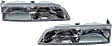 1989-1993 Ford Thunderbird - Driver and Passenger Side Halogen Headlight, With bulb(s), OE Replacement
