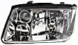 Driver and Passenger Side Halogen Headlight, Without bulb(s), OE Replacement