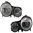 Driver and Passenger Side Halogen Headlight, With bulb(s), OE Replacement, Wagon