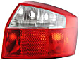 Driver and Passenger Side Halogen Tail Light, Without bulb(s), OE Replacement