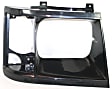 Driver and Passenger Side Headlight Door Headlight Door, Black