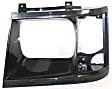 Driver and Passenger Side Headlight Door Headlight Door, Black