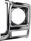 Driver and Passenger Side Headlight Door Headlight Door, Chrome and Painted-Dark Argent