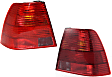 Driver and Passenger Side Halogen Tail Light, Without bulb(s), OE Replacement