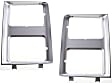 Driver and Passenger Side Headlight Doors, Silver, Dual Type