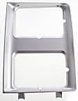 Driver and Passenger Side Headlight Doors, Silver, Dual Type