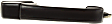 Rear, Driver and Passenger Side Black Exterior Door Handle, Without Key Hole