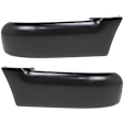 Front, Driver and Passenger Side Bumper End, Primed Plastic