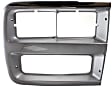 Driver and Passenger Side Headlight Doors, Chrome and Silver, Dual Type, with Parking Light Hole