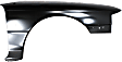 Front, Driver and Passenger Side Fenders, With emblem provision, With antenna hole on passenger side