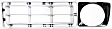 1976-1977 Ford F-150 - Driver and Passenger Side Grille Assemblies, Silver Shell and Insert, Grille