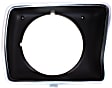 Driver and Passenger Side Headlight Door Headlight Door, Black