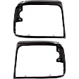 Driver and Passenger Side Headlight Door Headlight Door, Black