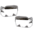 1993 Ford F-250 - Driver and Passenger Side Headlight Door, Chrome