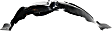 Front, Driver and Passenger Side, Fender Liner
