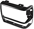 Driver and Passenger Side Headlight Door Headlight Door, Black