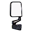 SET-82201772 Driver and Passenger Side Mirror, Manual Adjust, Non-Heated, Manual Folding, Black, No Signal Light, No Memory, No Puddle Light, No Auto-Dim, No Blind Spot Feature