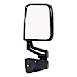 SET-82201772 Driver and Passenger Side Mirror, Manual Adjust, Non-Heated, Manual Folding, Black, No Signal Light, No Memory, No Puddle Light, No Auto-Dim, No Blind Spot Feature