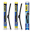 SET-830326-C Front, Driver and Passenger Side and Rear Longitude and Rearview Series Wiper Blades, Driver Side - 26 in.; Passenger Side - 19 in.; Rear - 12 in.
