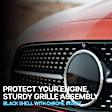 Driver and Passenger Side Grille Assemblies, Black Shell and Insert, Grille