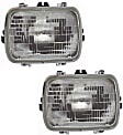 2000 GMC Safari - Driver and Passenger Side Halogen Headlight, With bulb(s), OE Replacement