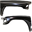 Front, Driver and Passenger Side Fenders, With antenna hole on passenger side, CAPA CERTIFIED