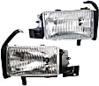 1995 Dodge Ram 1500 - Driver and Passenger Side Halogen Headlight, With bulb(s), OE Replacement