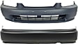 1997 Honda Civic LX - Front and Rear Primed Bumper Cover