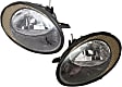 Driver and Passenger Side Halogen Headlight, With bulb(s), OE Replacement
