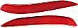 Rear, Driver and Passenger Side Bumper Reflector, CAPA Certified
