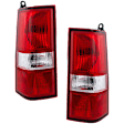 Driver and Passenger Side Halogen Tail Light, With bulb(s), OE Replacement, CAPA Certified