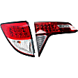 Driver Side, Inner And Outer LED Tail Light, With bulb(s), OE Replacement