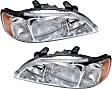 Driver and Passenger Side Headlights, without Bulbs, HID/Xenon, OE comparable