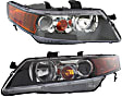 2004-2005 Acura TSX - Driver and Passenger Side Headlights, without Bulbs, HID/Xenon, OE comparable